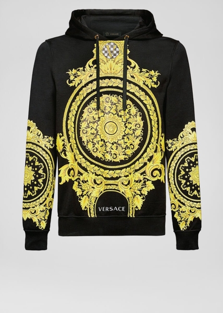 Versace Le Pop Classique Print Hoodie Herr - 012956TRB